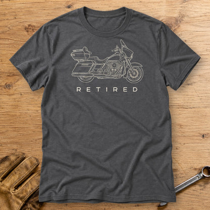 Retired Rider T-Shirt - Charcoal - bench