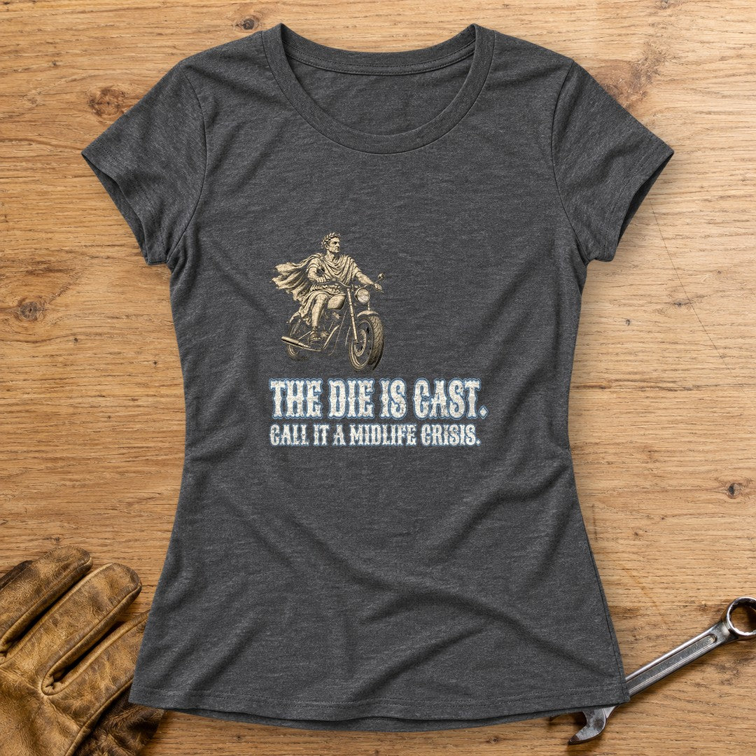 Julius Caesar The Die Is Cast Women's T-Shirt - Dark Heather - bench