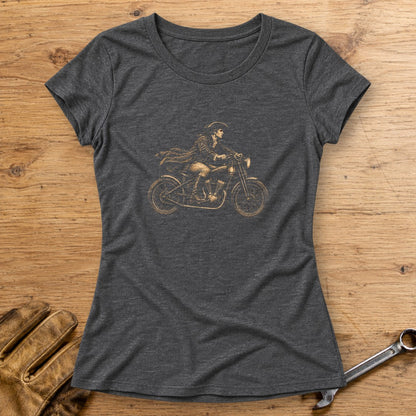 Paul Revere Midnight Ride Women's T-Shirt - Dark Heather - bench