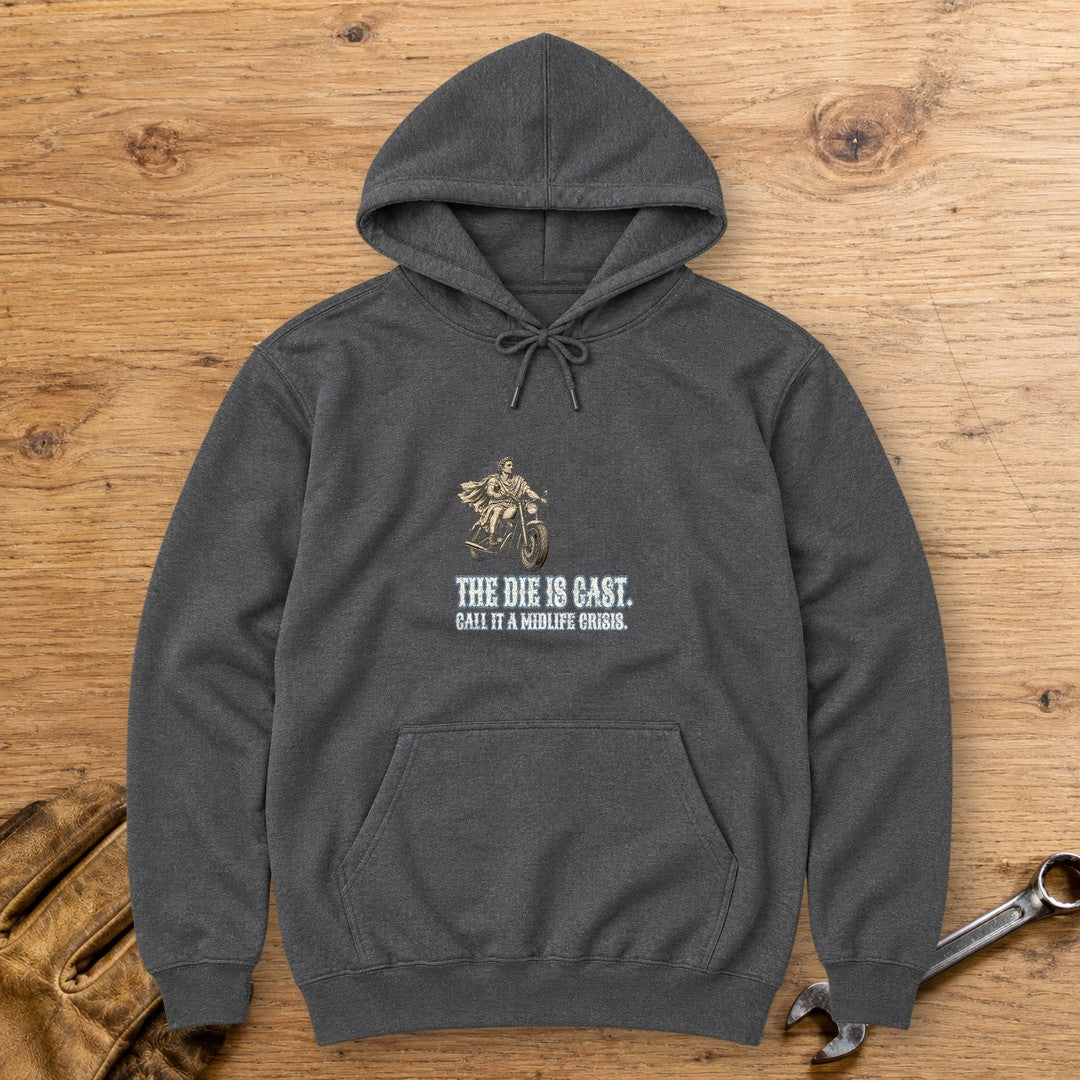 Julius Caesar The Die Is Cast Hoodie - Dark Heather - bench