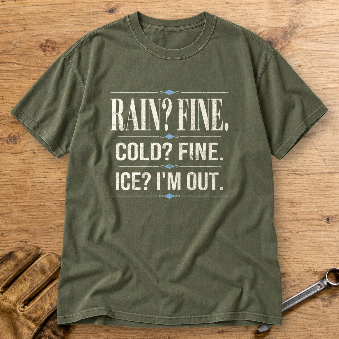 Ice I'm Out Premium T-Shirt - Moss - bench