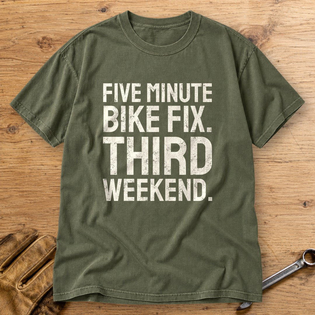 Five Minute Fix Premium T-Shirt - Moss - bench