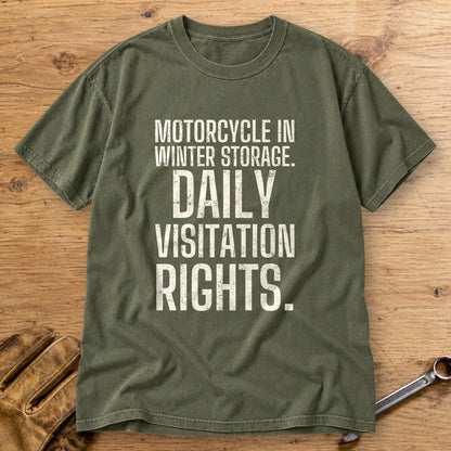 Daily Visitation Rights Premium T-Shirt - Moss - bench
