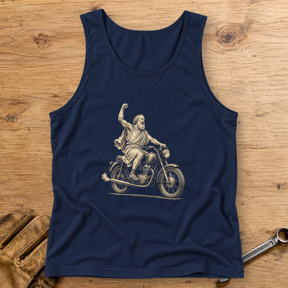 Archimedes Eureka Start Tank Top - Navy - bench