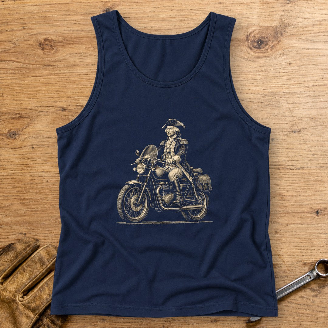 George Washington Founding Tourer Tank Top - Navy - bench