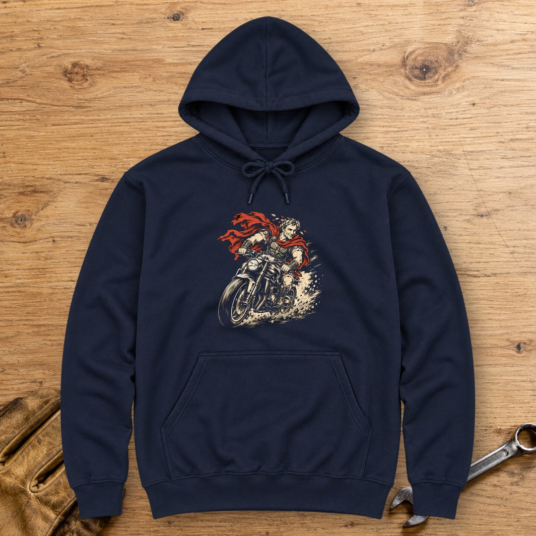 Julius Caesar Rides Hoodie - Navy - bench