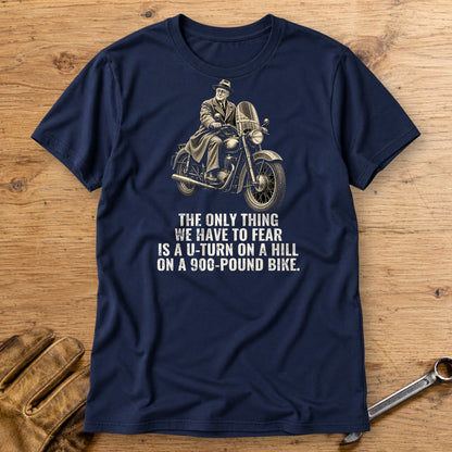 Franklin D. Roosevelt Only Thing to Fear T-Shirt - Navy - bench
