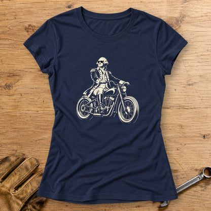 George Washington Bobber Shades Women's T-Shirt - Navy - bench