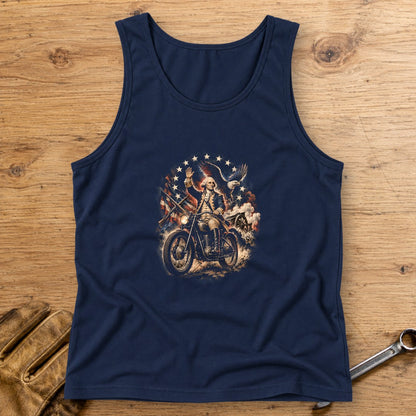 George Washington Rolls Out Tank Top - Navy - bench