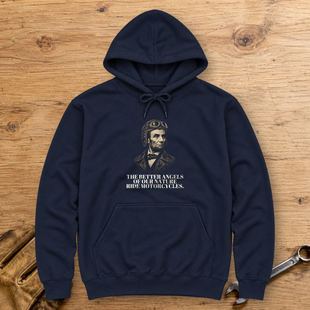Abraham Lincoln Better Angels Ride Hoodie - Navy - bench