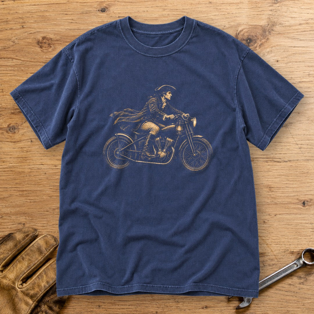 Paul Revere Midnight Ride Premium T-Shirt - Navy - bench