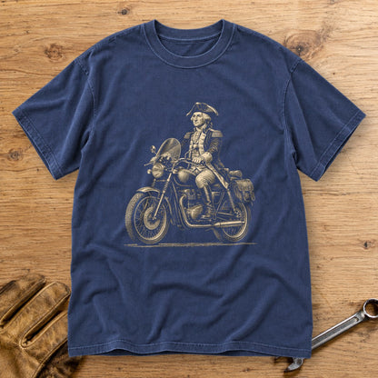 George Washington Founding Tourer Premium T-Shirt - Navy - bench