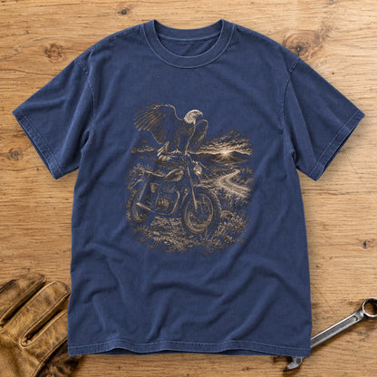 Eagle Lookout Premium T-Shirt - Navy - bench