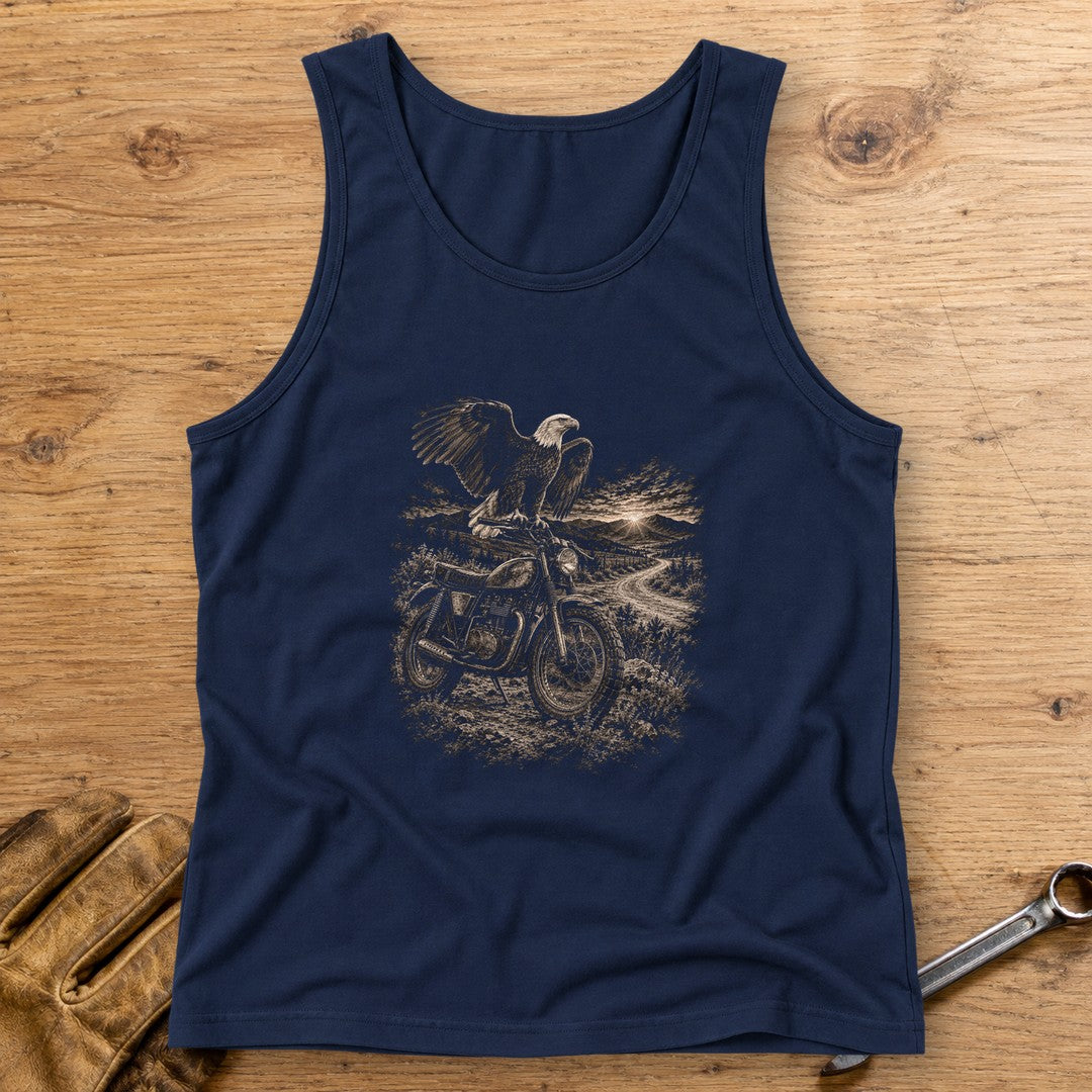 Eagle Lookout Tank Top - Navy - bench