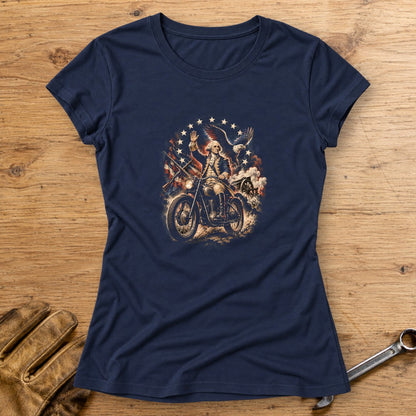 George Washington Rolls Out Women's T-Shirt - Navy - bench