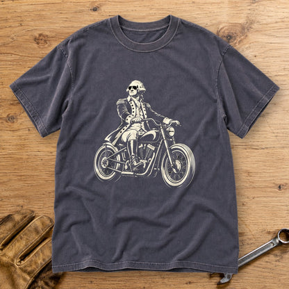 George Washington Bobber Shades Premium T-Shirt - Navy - bench