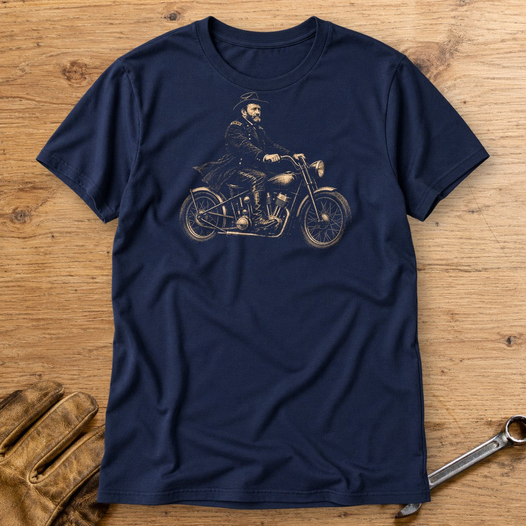 Ulysses S. Grant Bobber T-Shirt - Navy - bench