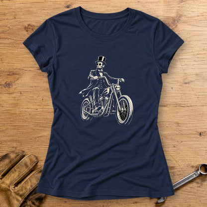 Abraham Lincoln Chopper Shades Women's T-Shirt - Navy - bench