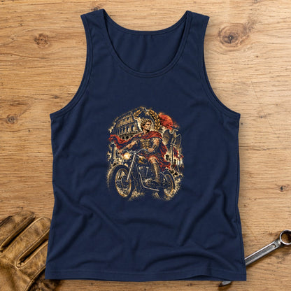 Julius Caesar Rides Rome Tank Top - Navy - bench
