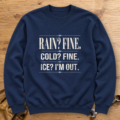 Ice I'm Out Crewneck Sweatshirt - Navy - bench