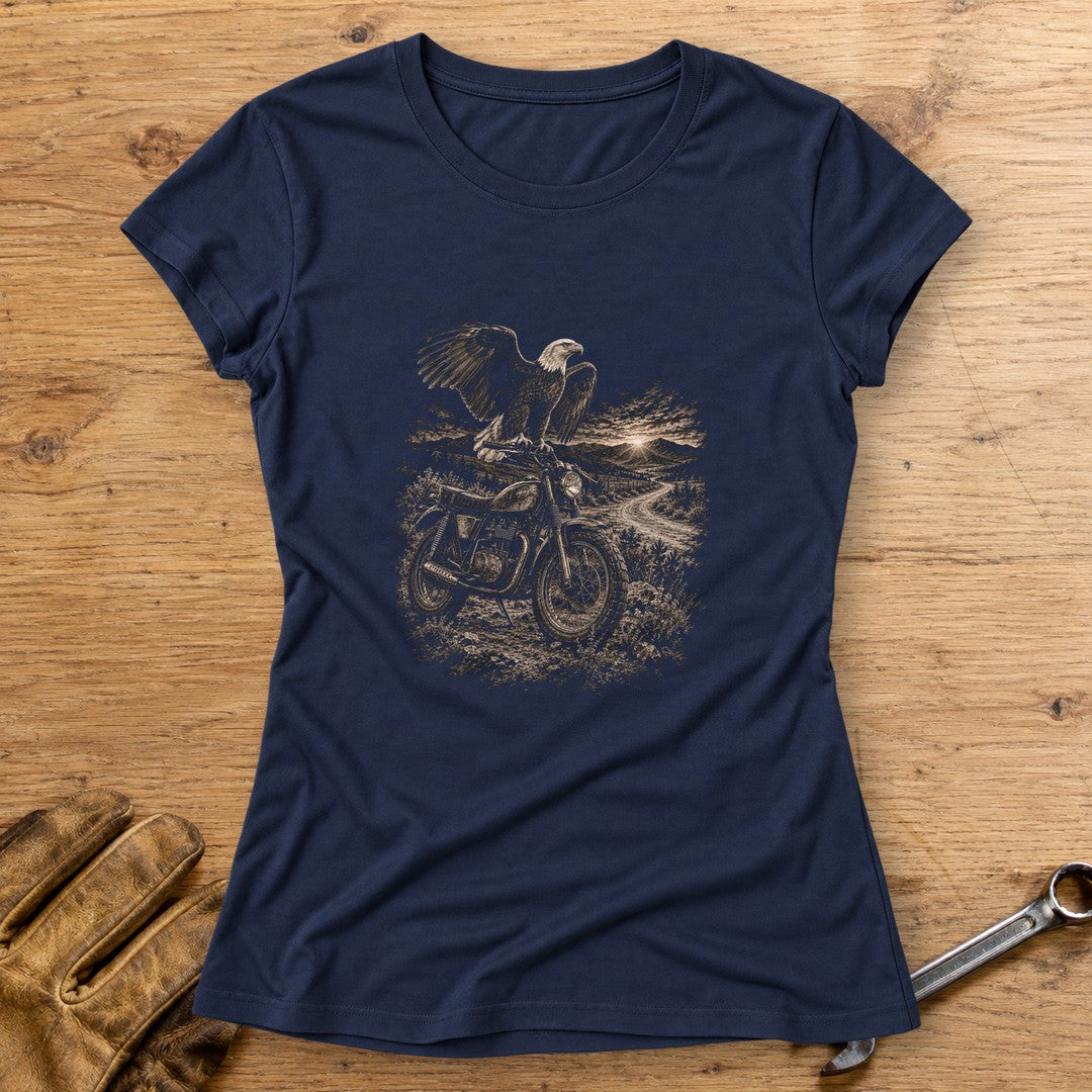 Eagle Lookout Women's T-Shirt - Navy - bench