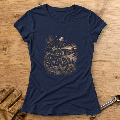 Eagle Lookout Women's T-Shirt - Navy - bench