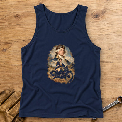George Washington Goggles Portrait Tank Top - Navy - bench