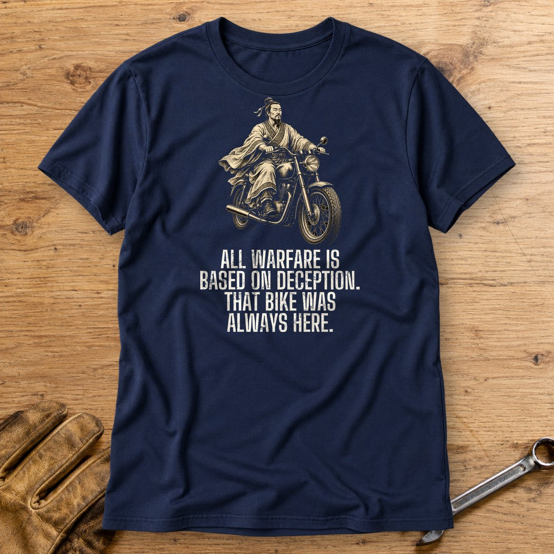 Sun Tzu Always Here T-Shirt - Navy - bench