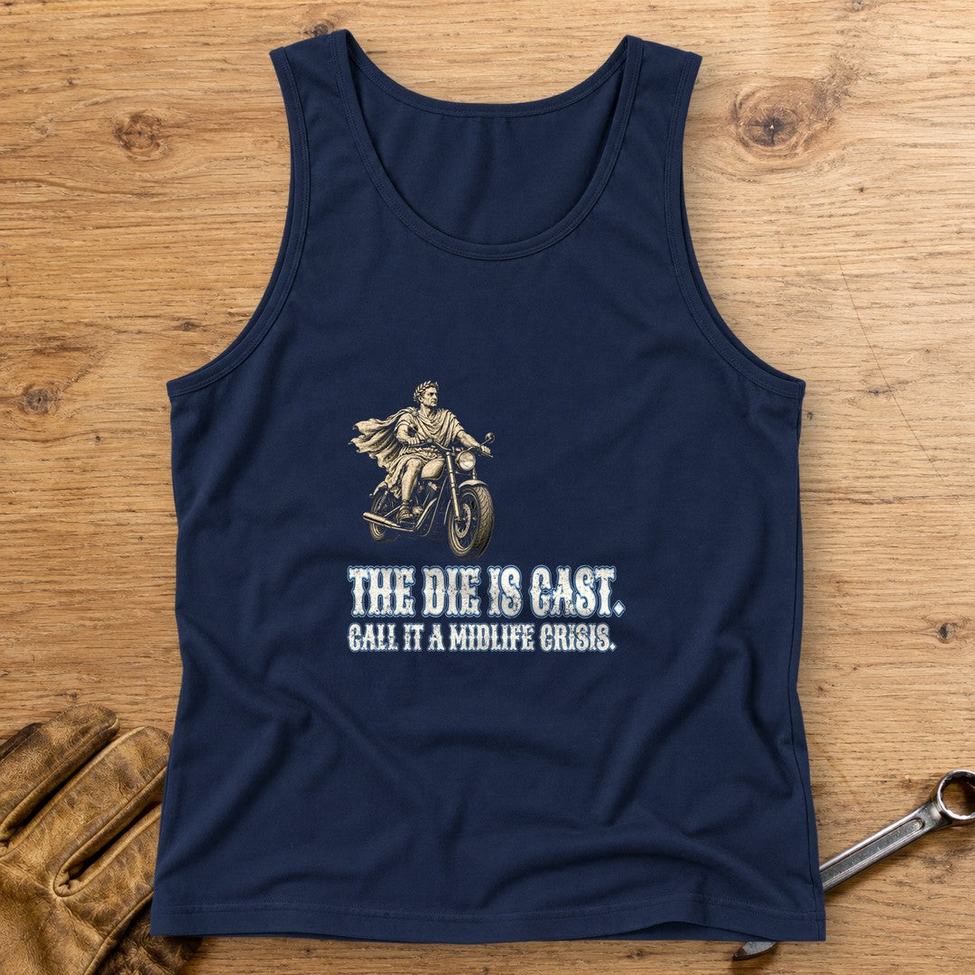 Julius Caesar The Die Is Cast Tank Top - Navy - bench