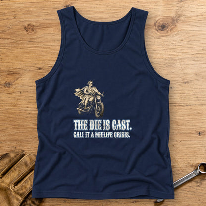 Julius Caesar The Die Is Cast Tank Top - Navy - bench