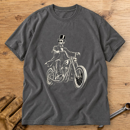Abraham Lincoln Chopper Shades Premium T-Shirt - Pepper - bench