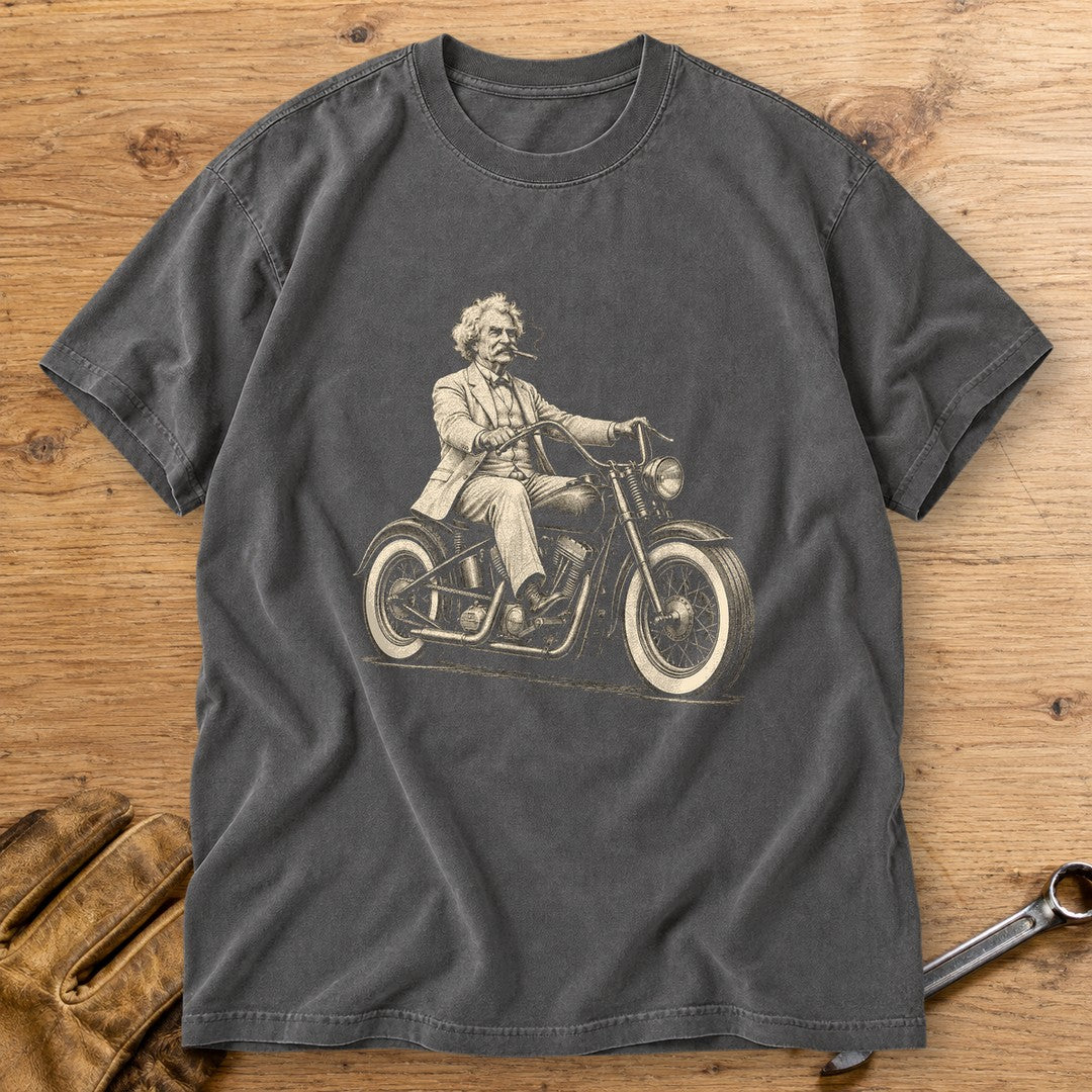 Mark Twain Cruiser Premium T-Shirt - Pepper - bench