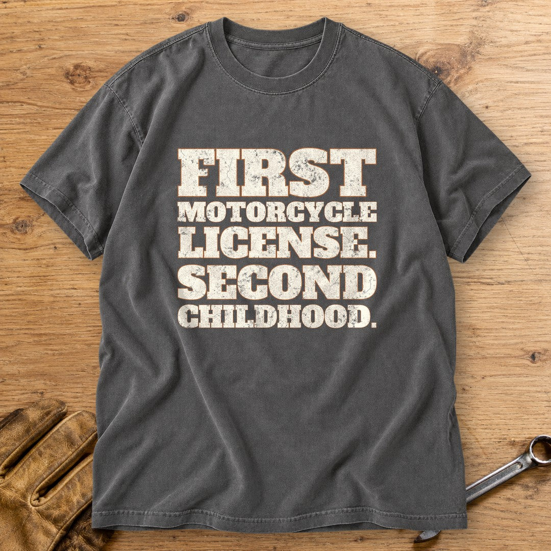 Second Childhood Premium T-Shirt - Pepper - bench