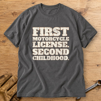 Second Childhood Premium T-Shirt - Pepper - bench