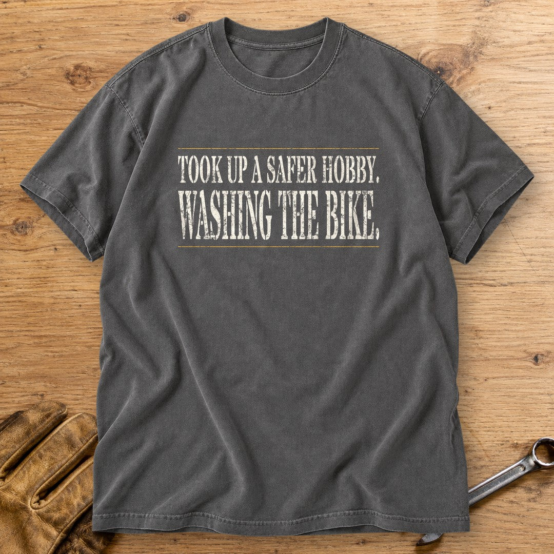 Safer Hobby Premium T-Shirt - Pepper - bench