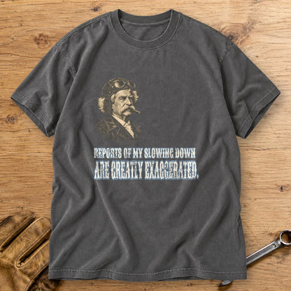 Mark Twain Not Slowing Down Premium T-Shirt - Pepper - bench