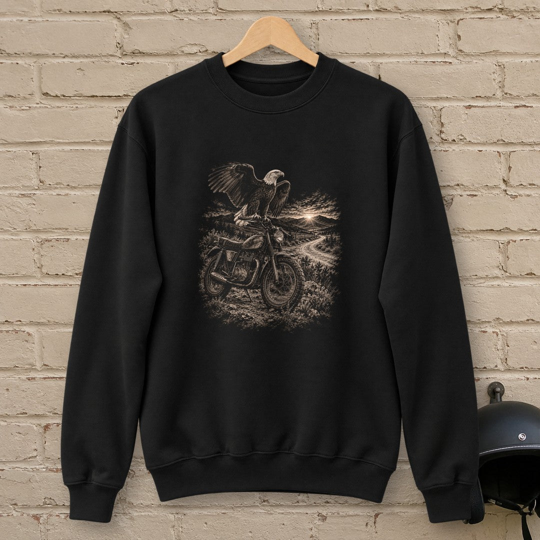Eagle Lookout Crewneck Sweatshirt - Black - brick