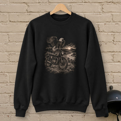 Eagle Lookout Crewneck Sweatshirt - Black - brick