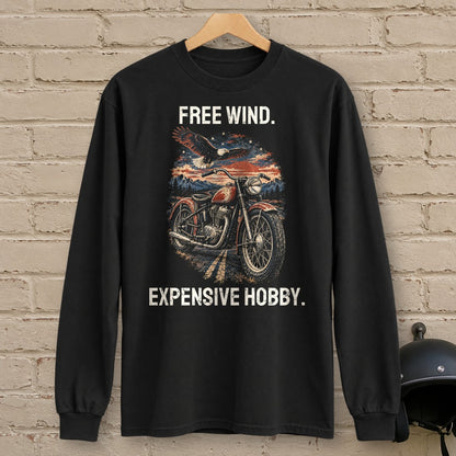 Expensive Hobby Long Sleeve T-Shirt - Black - brick