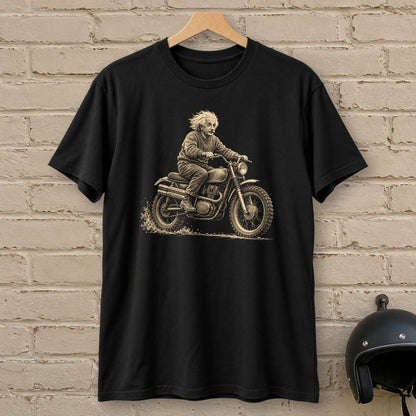 Albert Einstein Scrambler T-Shirt - Black - brick