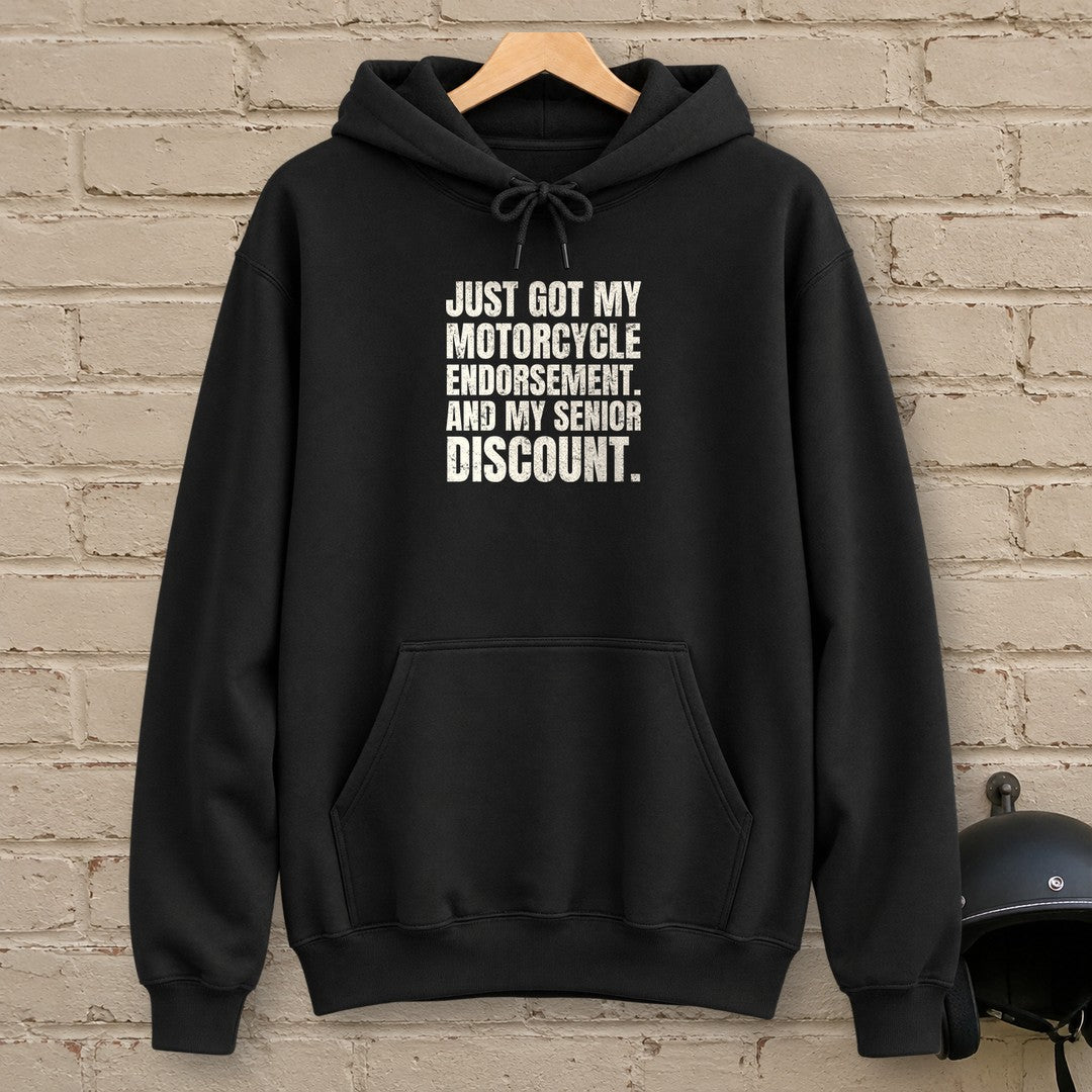 Senior Discount Rider Hoodie - Black - brick