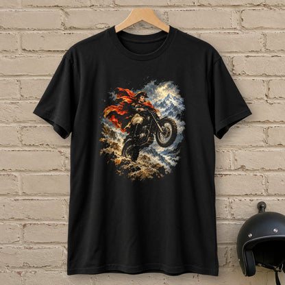Napoleon Bonaparte Alpine Wheelie T-Shirt - Black - brick