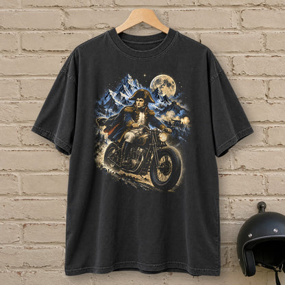 Napoleon Bonaparte Night March Premium T-Shirt - Black - brick