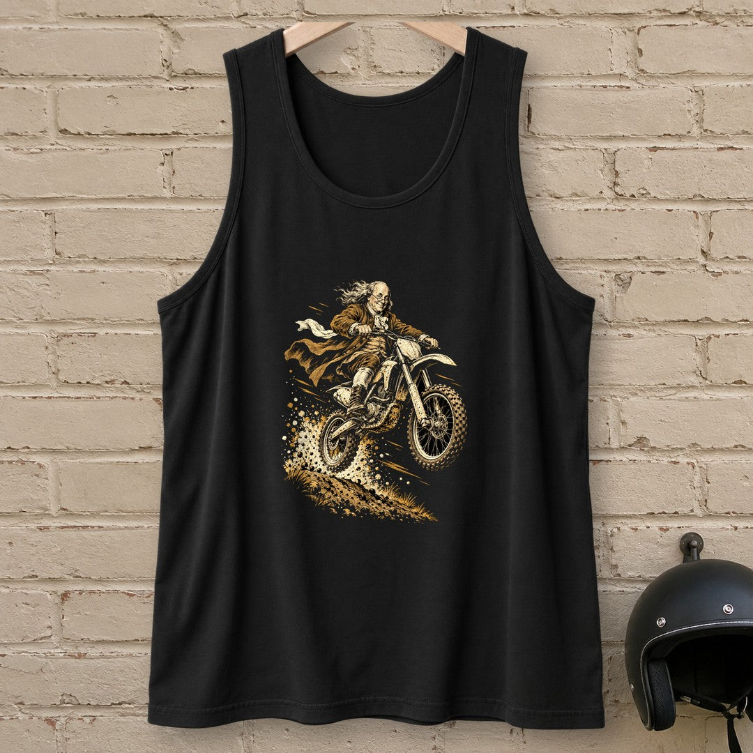 Benjamin Franklin Dirt Jump Tank Top - Black - brick