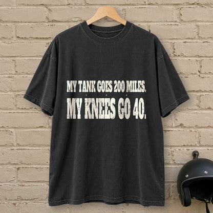 Knees Go Forty Premium T-Shirt - Black - brick
