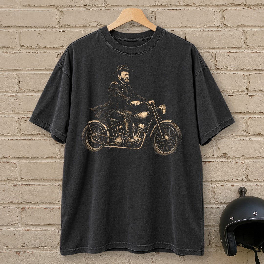Ulysses S. Grant Bobber Premium T-Shirt - Black - brick
