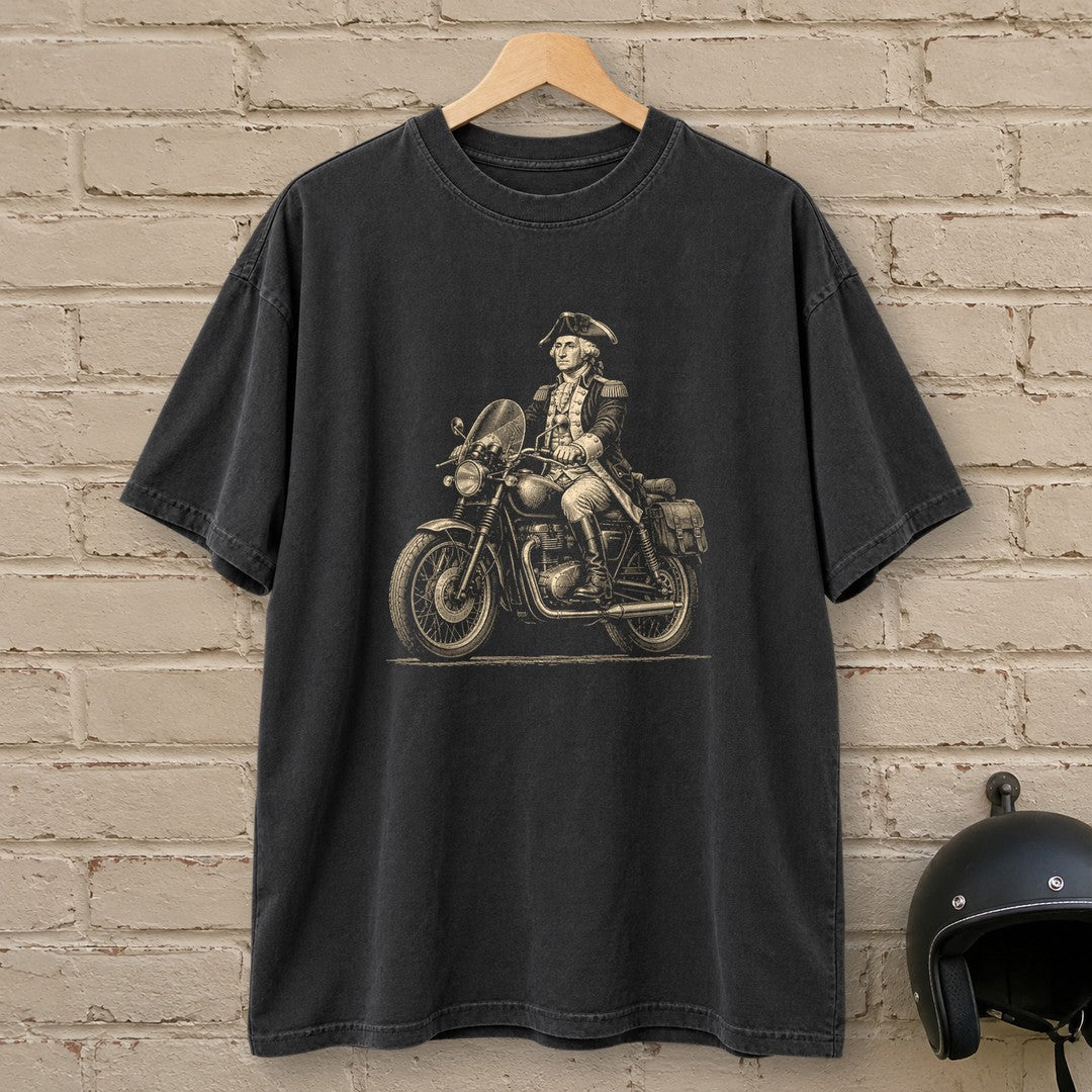 George Washington Founding Tourer Premium T-Shirt - Black - brick