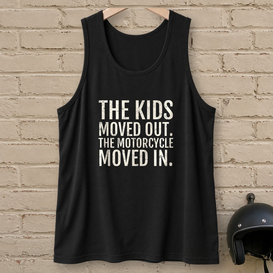 Kids Moved Out Tank Top - Black - brick