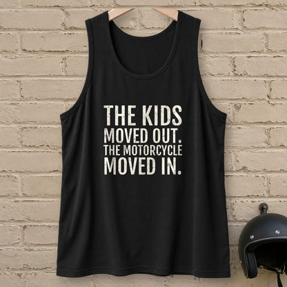 Kids Moved Out Tank Top - Black - brick
