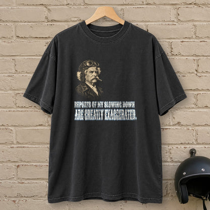 Mark Twain Not Slowing Down Premium T-Shirt - Black - brick